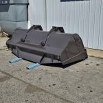 Heavy equipment bucket coated for durability and corrosion resistance by Leone’s Custom Coatings. Heavy equipment bucket finished with a durable industrial protective coating by Leone’s Custom Coatings in Traverse City, Michigan.