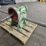Industrial gear reducer coated for durability and corrosion resistance by Leone’s Custom Coatings. Industrial gear reducer finished with a durable green protective coating by Leone’s Custom Coatings in Traverse City, Michigan.